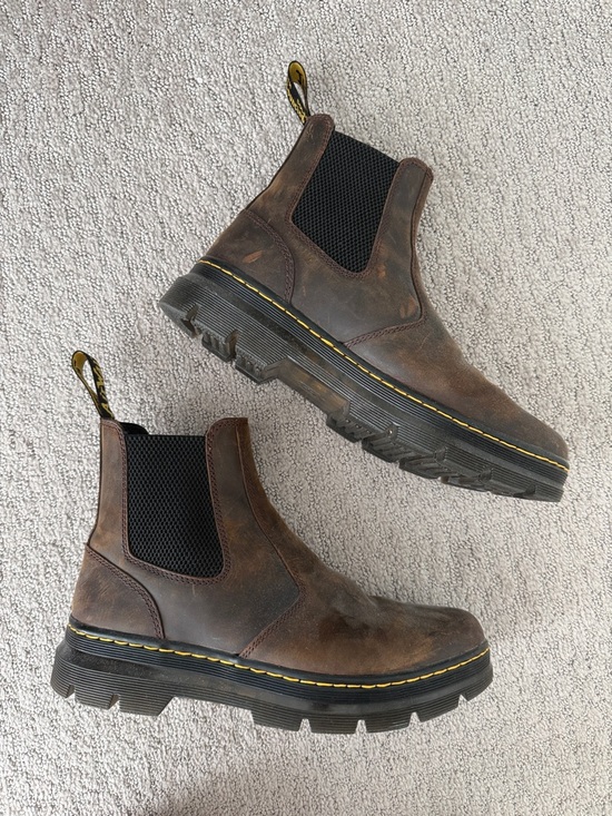 Dr. Martens Other - Dr. Marten’s Men's Brown Leather Chelsea Boots with Yellow Stitching